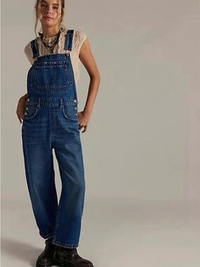 Free People Deep Trance Overalls